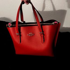 Coach Orange Tote Bag